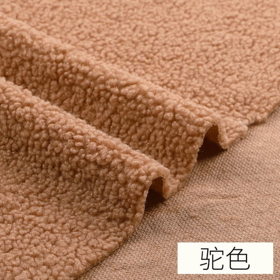 Xiao Hua Light Brown single-sided plush fabric -1 piece, 39.37 62.99 inches thick plush fabric, soft warm blanket, vest DIY home decoration and plush toy production
