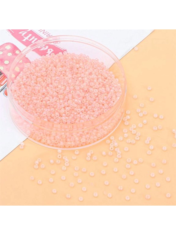 Light Pink 4Mm Glass Bead -20G, Ideal For Bead Embroidery, Tassels, Earrings, And Keychain Craftsmanship, Suitable For Jewelry Designers
