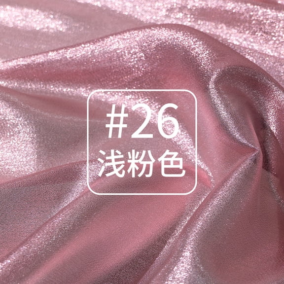 Xiao Hua Light Pink Sparkling Mesh Fabric -1 Piece, 39.37  59.06 Inches, Perfect For Wedding Dresses, Tablecloths, And Diy Crafts Sewing Projects