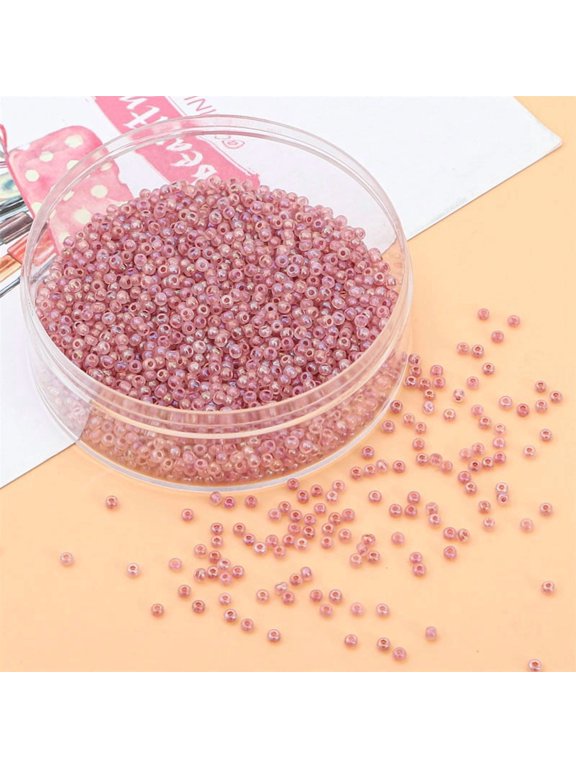 Light Purple 3Mm Glass Bead -20G, Ideal For Bead Embroidery, Tassels, Earrings, And Keychain Craftsmanship, Suitable For Jewelry Designers