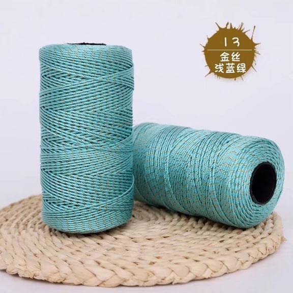 Xiao Hua Light blue-green 100g single yarn - an ideal choice for high-end luxury yarn, sweater knitting yarn, handmade sweaters, scarves, and comfortable craftsmanship projects