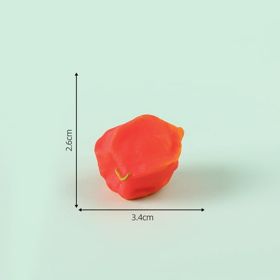 Xiao Hua Micro Landscape Mini Resin Simulation Lantern Fruit Model -12 Pieces, 1.34 * 1.02 Inches, DIY Decoration Of Micro Landscape Garden, Bonsai Decoration Ornaments