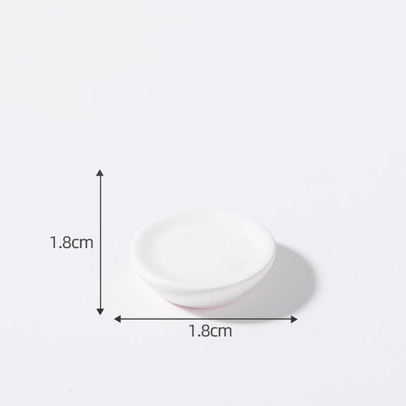 Xiao Hua Micro Landscape Simulation Resin Plates -20 Pieces, 0.71 * 0.71 Inches, Realistic Miniature Baking Workshop Scene Model Ornaments, Desktop Miniature Scene Decorations