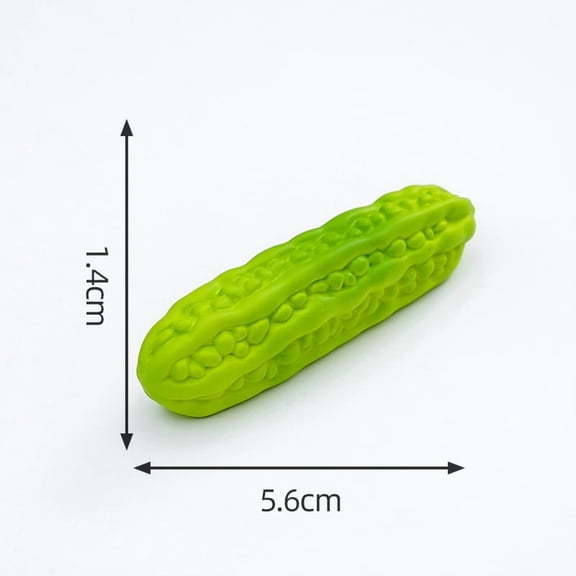 Xiao Hua Mini Resin Artificial Vegetable Ornament -12 Pieces, 2.2 * 0.55 Inches, Hand Painted Artificial Bitter Gourd, Model Ornament For Micro Landscape Decoration, DIY Craft Supplies