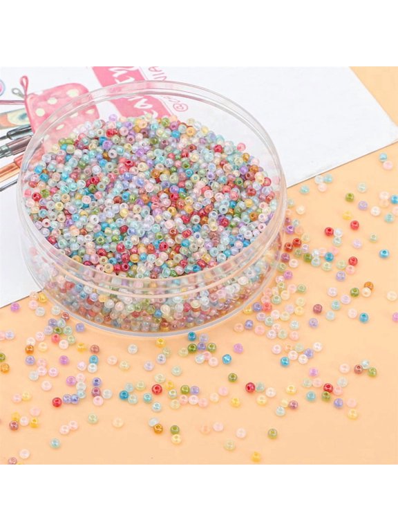 Mixed Colors 4Mm Glass Bead -20G, Ideal For Bead Embroidery, Tassels, Earrings, And Keychain Craftsmanship, Suitable For Jewelry Designers