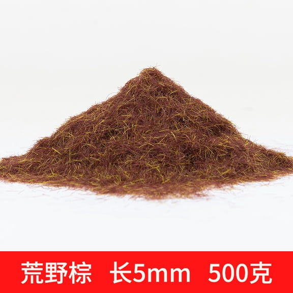Xiao Hua Mixed Colors Artificial Sand Table Model Static Grassland Powder -500G, About 5mm Long, Suitable For Diy Simulation Moss, Micro Landscape Terrain Building Layout Model Grass Powder