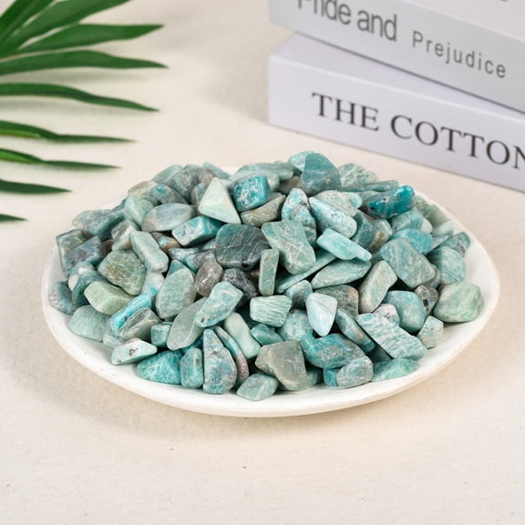 Xiao Hua Natural Crystal Crushed Stone 500g, 9-12mm, Small Polished Bulk Decorative Stone, Spiritual Energy Enhancing Crystal, Potted Plant And Vase Filling Decorative StoneStyle 12