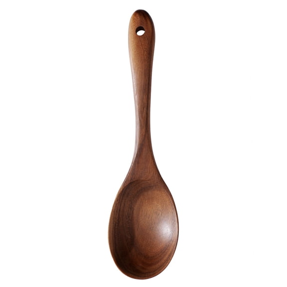 Xiao Hua Natural Solid Wood Tableware 10.43 * 2.95 inches 1 piece - Food Safety Wooden Salad Spoon for Cooking, Essential for Farmhouse and Rural Simple Kitchen