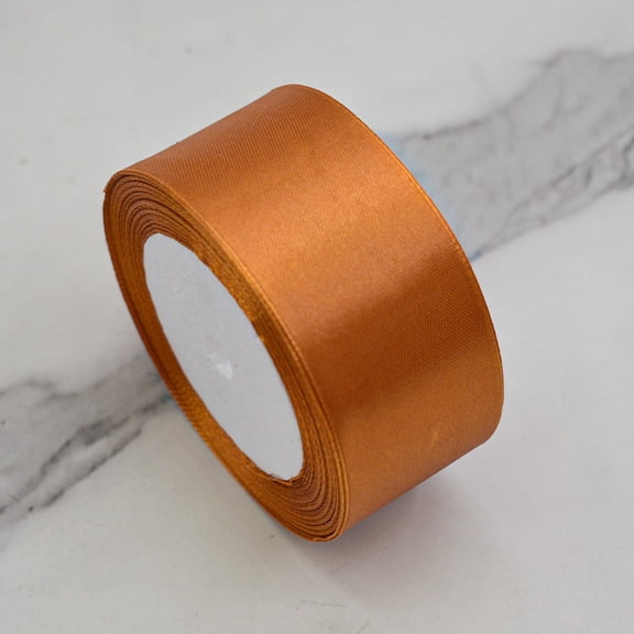 Xiao Hua Orange Wide Polyester Ribbon 1.57 inches x 25 yards - Soft dangling ribbon for gift wrapping, gift basket bow making, DIY crafts, and party decorations, 1 piece