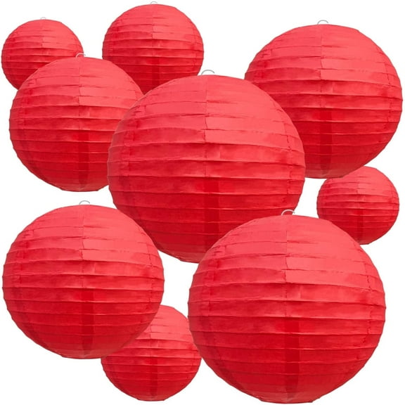Xiao Hua Paper Lanterns - Circular, 4-12 Inch, for Birthday, Wedding, Party