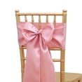 thumbnail image 1 of Xiao Hua Pink Seat Strap -10-piece Set, 108.27 x 6.69 inches shiny and glossy, silky DIY self tying bow, suitable for wedding banquet hotel party chair decoration, 1 of 5