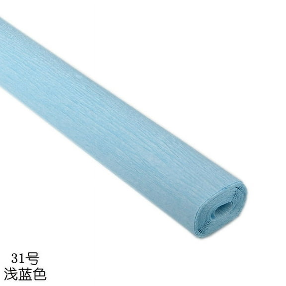 Xiao Hua Premium Italian Crepe Paper Roll Heavy-Weight 180 Gram,Baby Blue