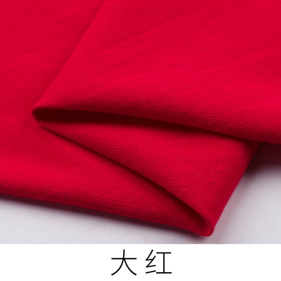Xiao Hua Red spring and summer clothing fabric -1 piece, 39.37 55.12 inches, soft and breathable, home decoration DIY crafts, sewing shirt napkins fabric