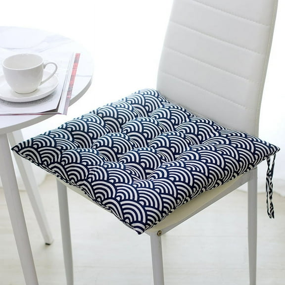 Xiao Hua Seat Cushion Garden Patio Home Kitchen Office Thicken Comfy Seat Cushion, Fish Ripple 18"x18"