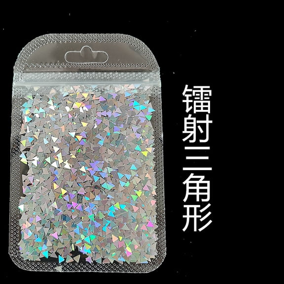 Xiao Hua Sparkling Laser Glitter -2 pieces, 2g/piece, Colorful Paper Scrap Laser Glitter, Rainbow Sparkling Dreamy Shining Nail, Body Art Party Decoration DIY Craft, Style 6