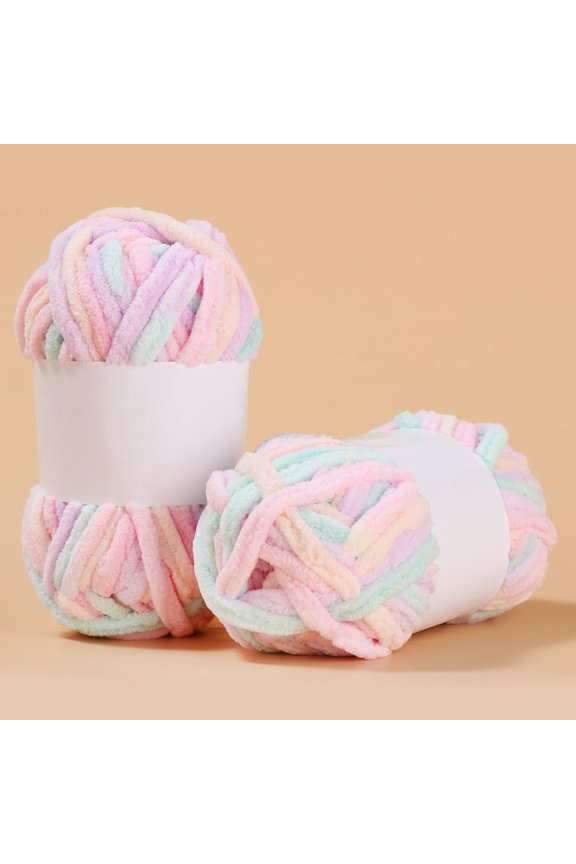 Style D plush velvet yarn, 50g single twist - soft chenille yarn, wool yarn and scarf velvet yarn, is an ideal choice for comfortable handmade crafts and accessories