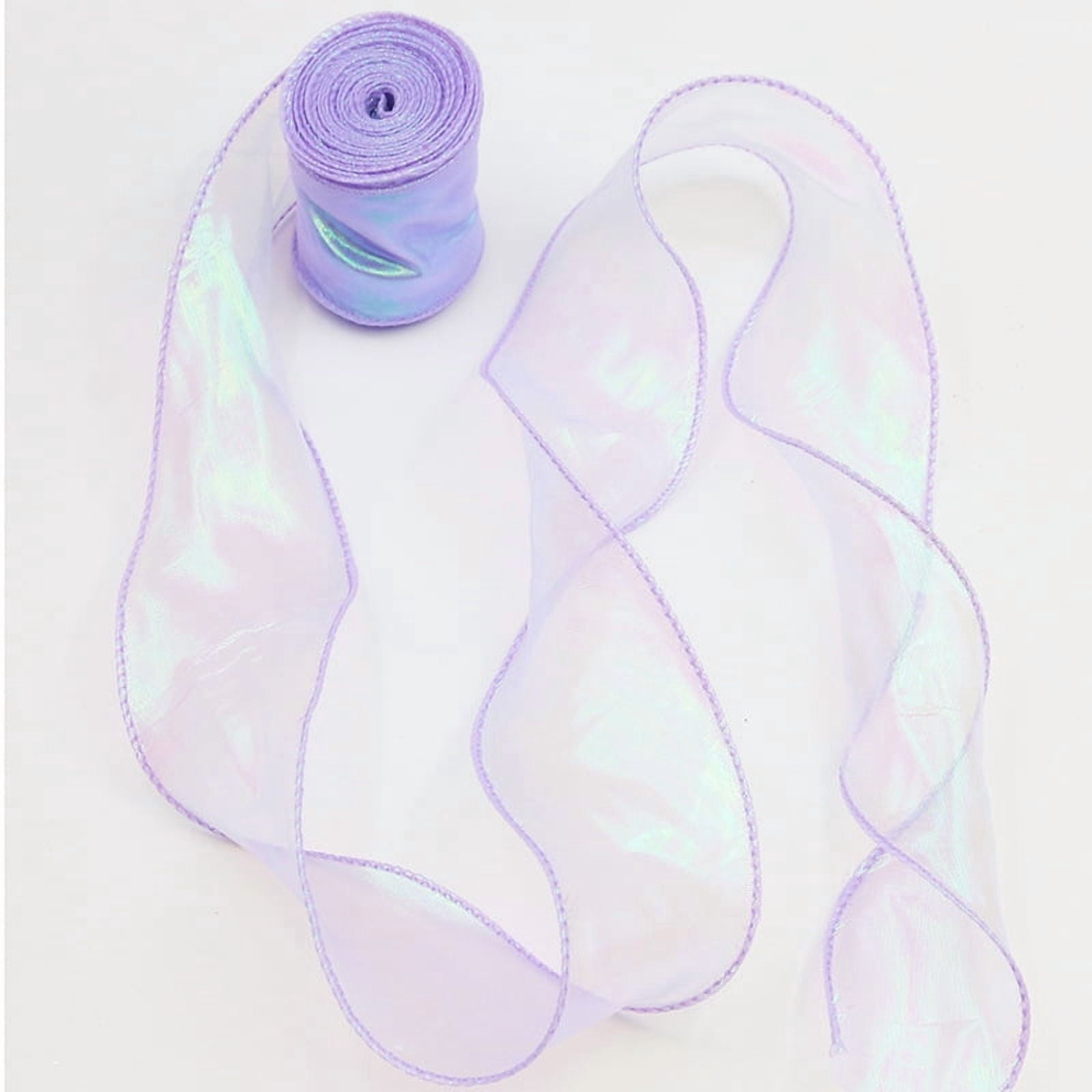 Xiao Hua Tail Ribbon -2 pieces of light purple 2.36-inch wide, 9M long ...