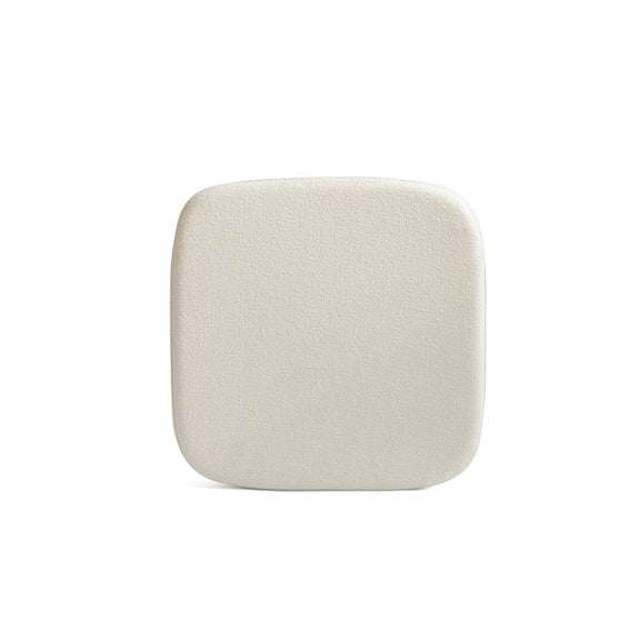 Xiao Hua White memory sponge filled cushion -1 piece, 15.75 * 15.75 * 1.57 inches, non slip silicone bottom, suitable for living room, bedroom, kitchen decoration