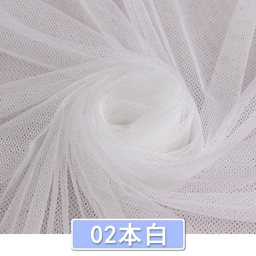 Xiao Hua Off White soft thin gauze fabric -1 piece, 39.37 62.99 inch lightweight polyester mesh yarn, easy to cut and sew, DIY craft decoration and embellishment