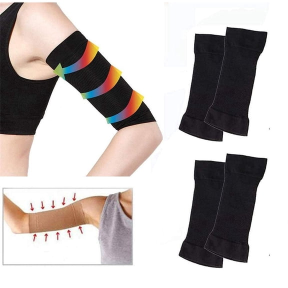 Xiao Hua Women's upper arm shaping compression band, effectively tightens relaxed arms, elastic shaping, exercise and fitness slimming, 2 pairs