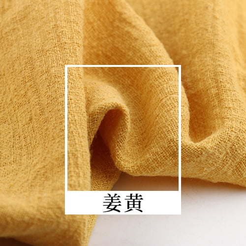 Xiao Hua Yellow Cotton Hemp Sewing Clothing Fabric -1 piece, 39.37 51.18 inches, DIY home decoration materials such as tablecloths, dresses, shirts, napkins, etc