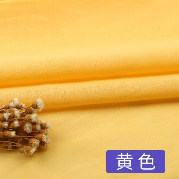 Xiao Hua Yellow breathable cotton lining fabric -1 piece, 39.37  59.06 inches pure cotton lining, lightweight and easy to cut and sew, DIY craft napkin