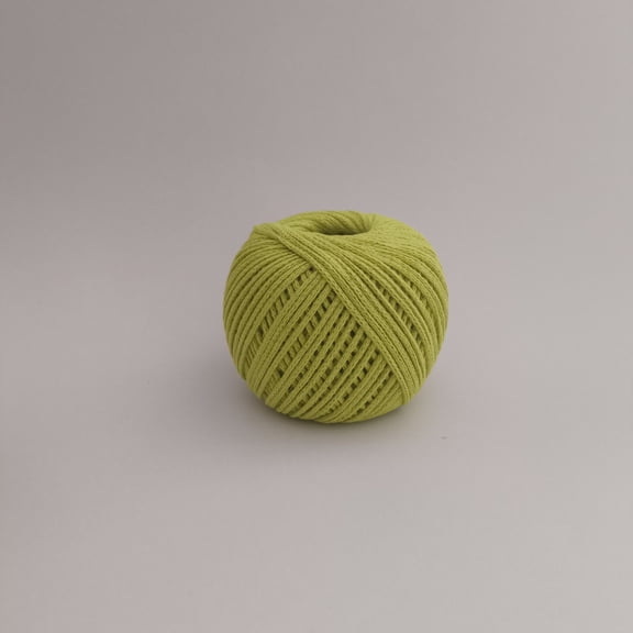 Xiao Hua Yellow green cotton thread -1 roll (100g) long fiber cotton thread, breathable cotton yarn for knitting and crochet, handmade items, soft and durable textile products
