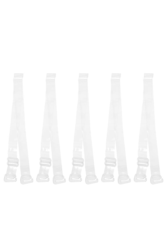 adjustable transparent bra straps, high elasticity adjustable straps -10 pairs, 0.47 inches wide (women)