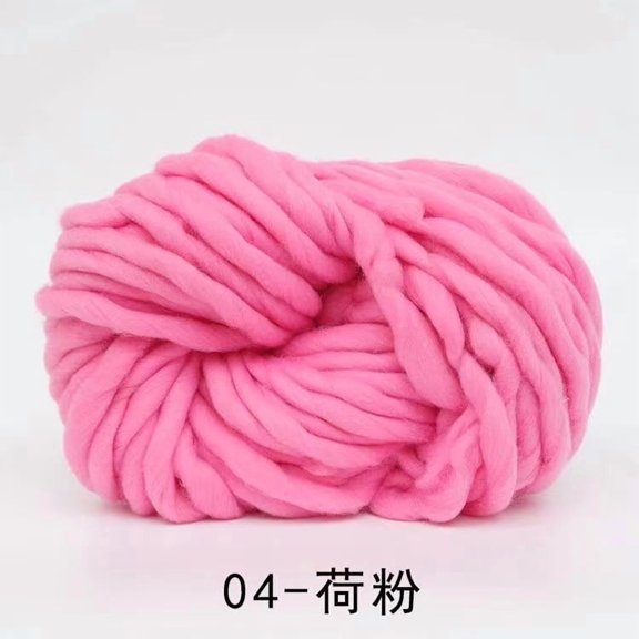 Xiao Hua coarse wool yarn -1 roll 250G pink coarse wool yarn, high-quality coarse wool yarn for fast knitting, suitable for high-quality yarn crafts for winter scarves