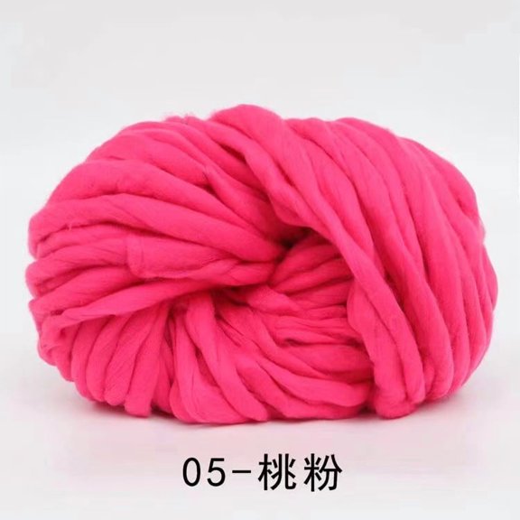 Xiao Hua coarse wool yarn -1 roll 250G rose pink coarse wool yarn, high-quality coarse wool yarn for fast knitting, suitable for high-quality yarn crafts for winter scarves