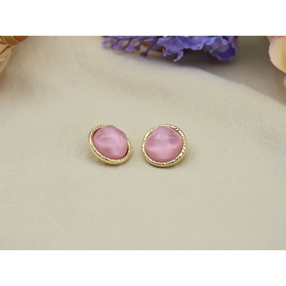 Xiao Hua coat buttons -50 pieces of 18 * 18mm pink decorative buttons, high-end retro button sewing accessories, perfect for DIY clothing and sewing projects