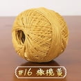 thumbnail image 1 of Xiao Hua cotton yarn, 50g 1 roll yellow lace thread for crochet, soft crochet thread for summer tops, perfect for crochet projects, lightweight lace thread perfect for handicrafts, 1 of 4