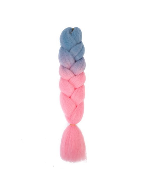 crochet braided hair, 3PC 23.6 inch long heat-resistant braided hair extensions, twisted crochet braided pre stretched knotless braided DIY styling braided hair products, B106