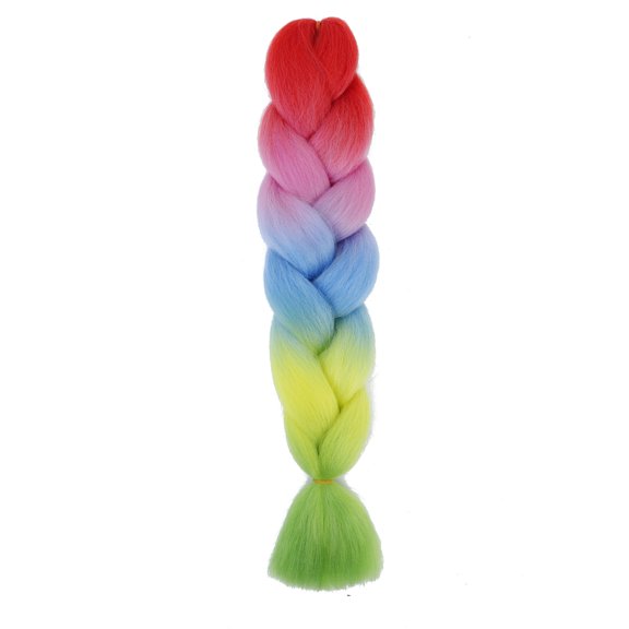 Xiao Hua crochet braided hair, 3PC 23.6 inch long heat-resistant braided hair extensions, twisted crochet braided pre stretched knotless braided DIY styling braided hair products, B252