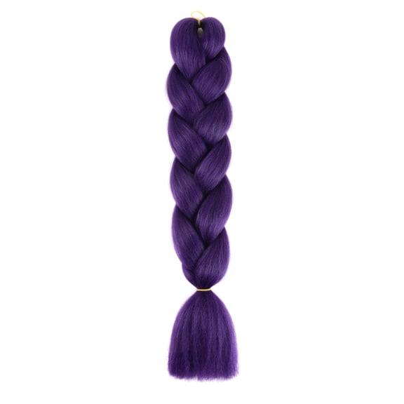 Xiao Hua crochet braided hair, 3PC 23.6 inch long heat-resistant braided hair extensions, twisted crochet braided pre stretched knotless braided DIY styling braided hair products, B34