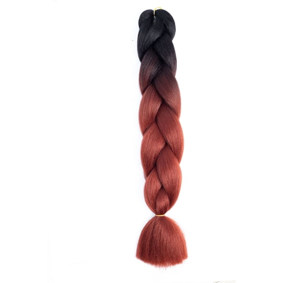 Xiao Hua crochet braided hair, 3PC 23.6 inch long heat-resistant braided hair extensions, twisted crochet braided pre stretched knotless braided DIY styling braided hair products, B74