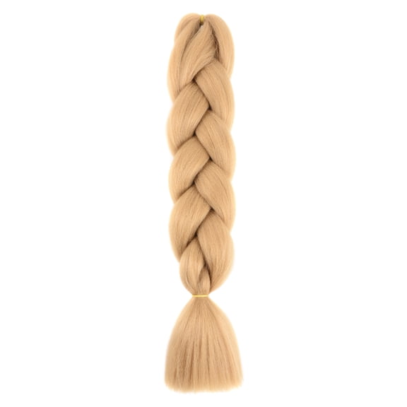 Xiao Hua crochet braided hair, 3PC 23.6 inch long heat-resistant braided hair extensions, twisted crochet braided pre stretched knotless braided DIY styling braided hair products, B06