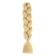 Xiao Hua crochet braided hair, 3PC 23.6 inch long heat-resistant braided hair extensions, twisted crochet braided pre stretched knotless braided DIY styling braided hair products, B05