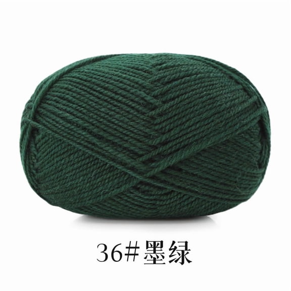 Xiao Hua dark green 50g Single Twisted Wool Blended Yarn, Lightweight Spinning and Scarf Hat Yarn, Perfect for DIY Knitting, Handmade Accessories and Comfortable Crafts