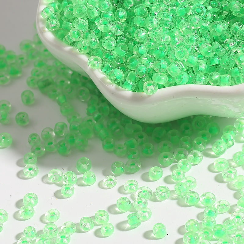 Xiao Hua dye core glass rice beads approximately 300 pieces -4mm (0.16 ...