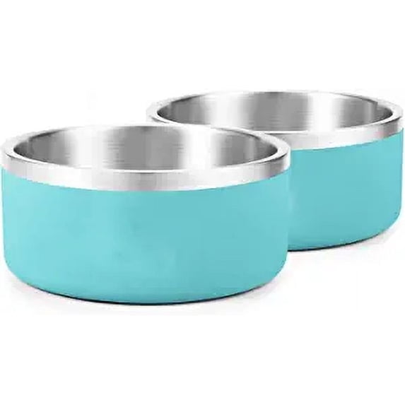 Xiao Hua A high-quality 304 stainless steel dog bowl, suitable for small and medium-sized dogs as a non slip pet bowl, pet feeder cat water bowl, leak free