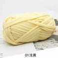 thumbnail image 1 of Xiao Hua light yellow T-shirt yarn, 1-twist - high-quality recycled cotton blended yarn, durable craft yarn for weaving baskets, DIY home storage and decoration projects, 1 of 4