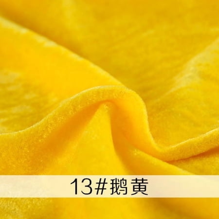 Xiao Hua light yellow velvet fabric 39.37 × 62.99 inches, 1 piece, soft plush fabric for sewing, DIY clothing fabric, handmade decorative fabric&ideal choice for sewing clothing