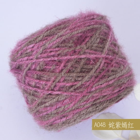 Xiao Hua mixed color crochet yarn, 150g-4 strand yarn, DIY woven scarf shawl with soft cotton crochet hooks, blanket and cushion cover home accessories, style 27