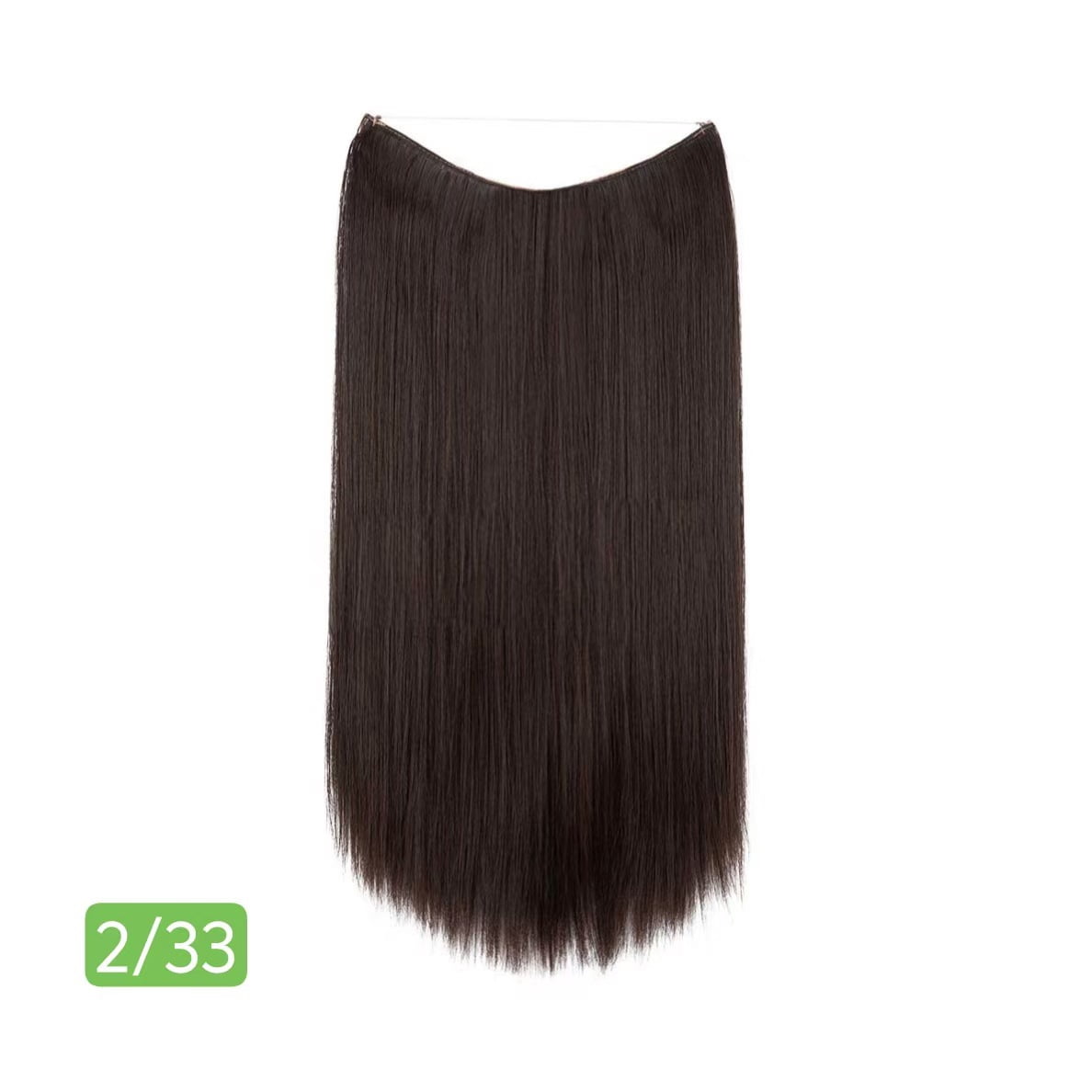 Xiao Hua one-piece straight hair extensions, 22 inch long wig with ...