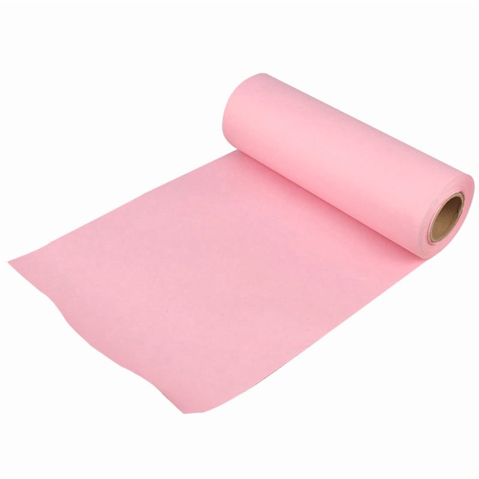 Xiao Hua pink waterproof kraft paper 1968.5*15.75 inches 1 roll - waterproof flower packaging paper, thick and durable, very suitable for wedding floral DIY craft gift packaging