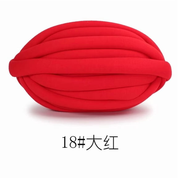 Xiao Hua red 1-twist (2cm * 10m) - coarse knitted yarn for fast knitting - high-quality blanket yarn and coarse knot blanket yarn, very suitable for large-scale handmade projects