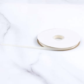 Xiao Hua thin ribbon -1Pcs white gift wrapped thin ribbon, 0.59 inches wide and 91 meters long, is an ideal craft ribbon for balloon decoration and hair accessory production