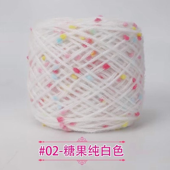 Xiao Hua white Yarn, 125g Single Skein - Premium Knitting Yarn Perfect for DIY Projects, Scarves, Sweaters, Soft, Durable Craft Yarn for All Skill Levels - Ideal for Handmade Creations