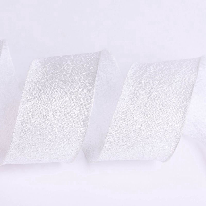 Xiao Hua white wrinkled ribbon -1.5 inches wide x 20 yards long, rural ...